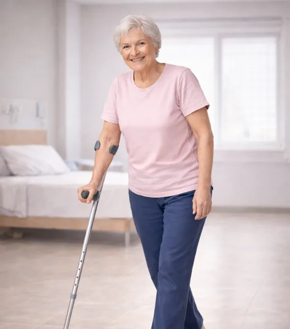How the anterior approach influences early mobility and movement control