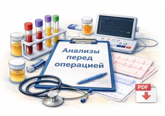 Анализы перед операцией