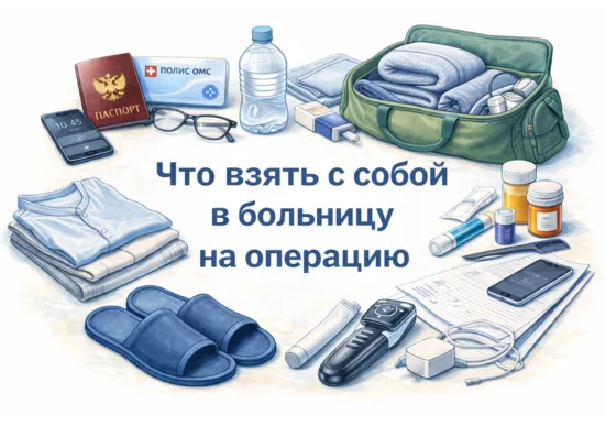 Что взять с собой в больницу на операцию