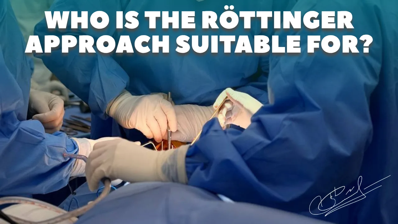 Who is the minimally invasive anterolateral intermuscular Röttinger approach suitable for?