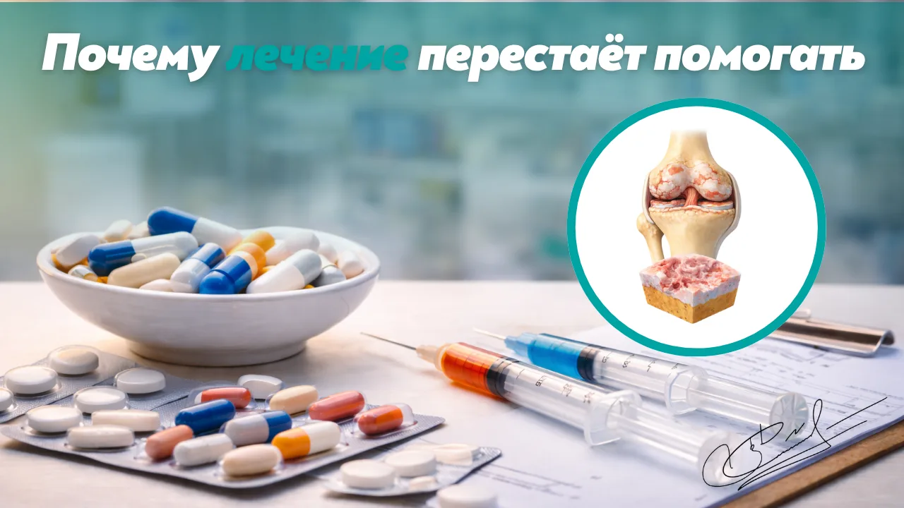 Почему таблетки и уколы перестают помогать при артрозе