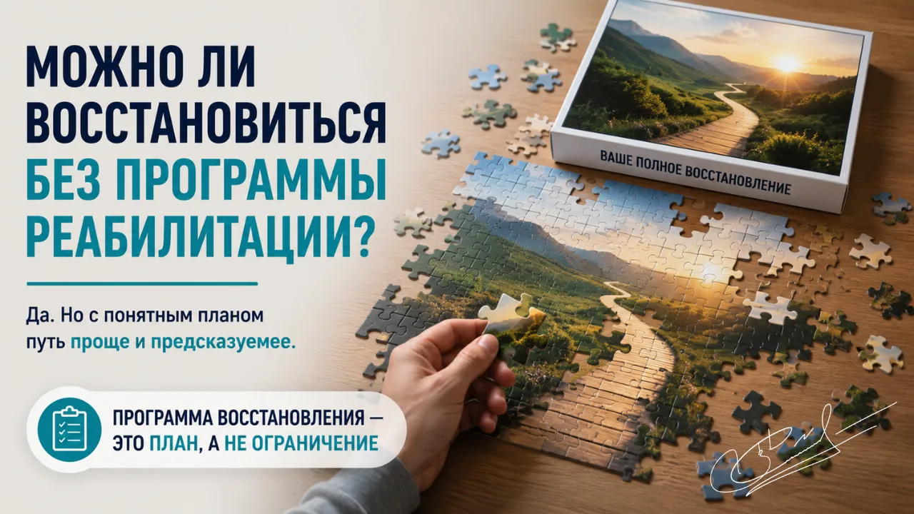 Можно ли восстановиться без программы реабилитации?