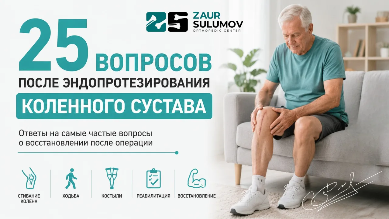 25 самых частых вопросов после эндопротезирования коленного сустава: сроки восстановления, ходьба, сгибание колена и реабилитация