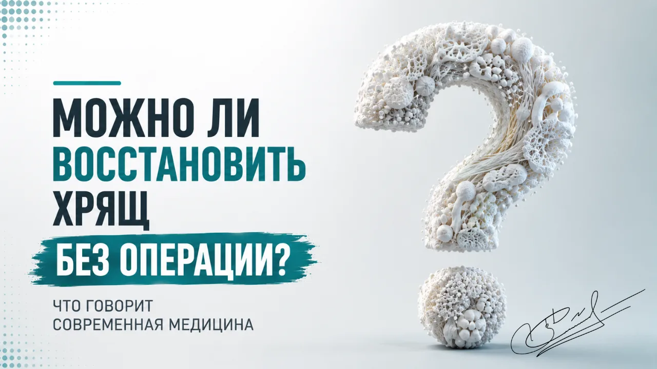 Можно ли восстановить хрящ без операции? Что говорит современная медицина