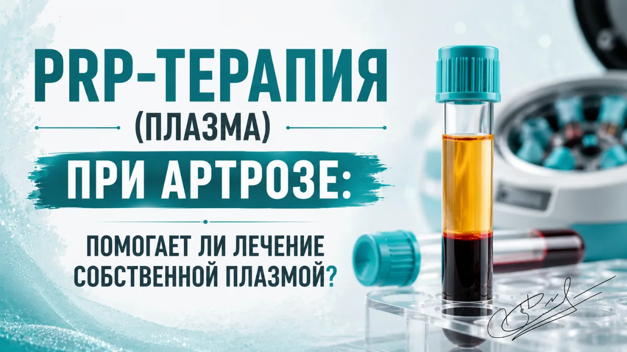 PRP-терапия (плазма) при артрозе: помогает ли лечение собственной плазмой?