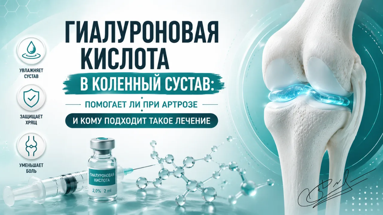 Гиалуроновая кислота в коленный сустав: помогает ли при артрозе и кому подходит такое лечение
