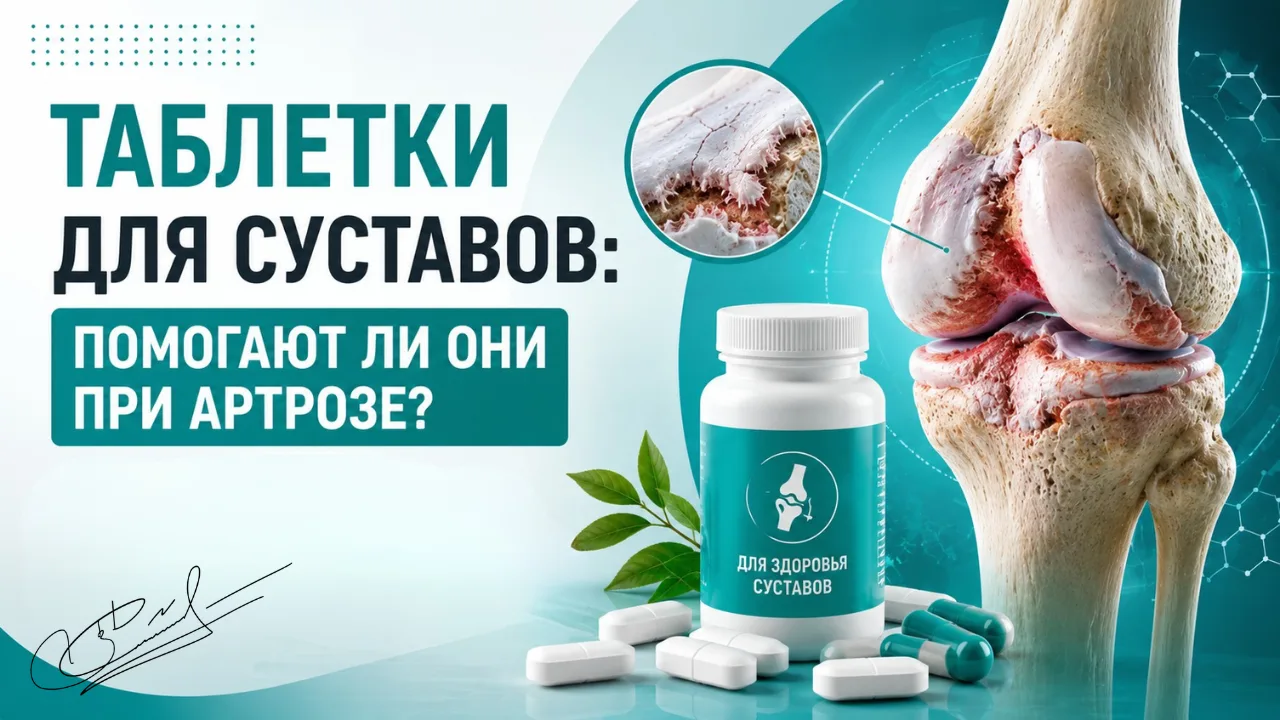 Таблетки для суставов: помогают ли они при артрозе