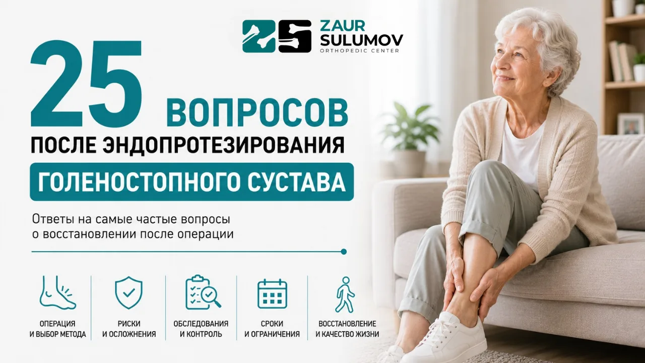 25 вопросов после эндопротезирование голеностопного сустава