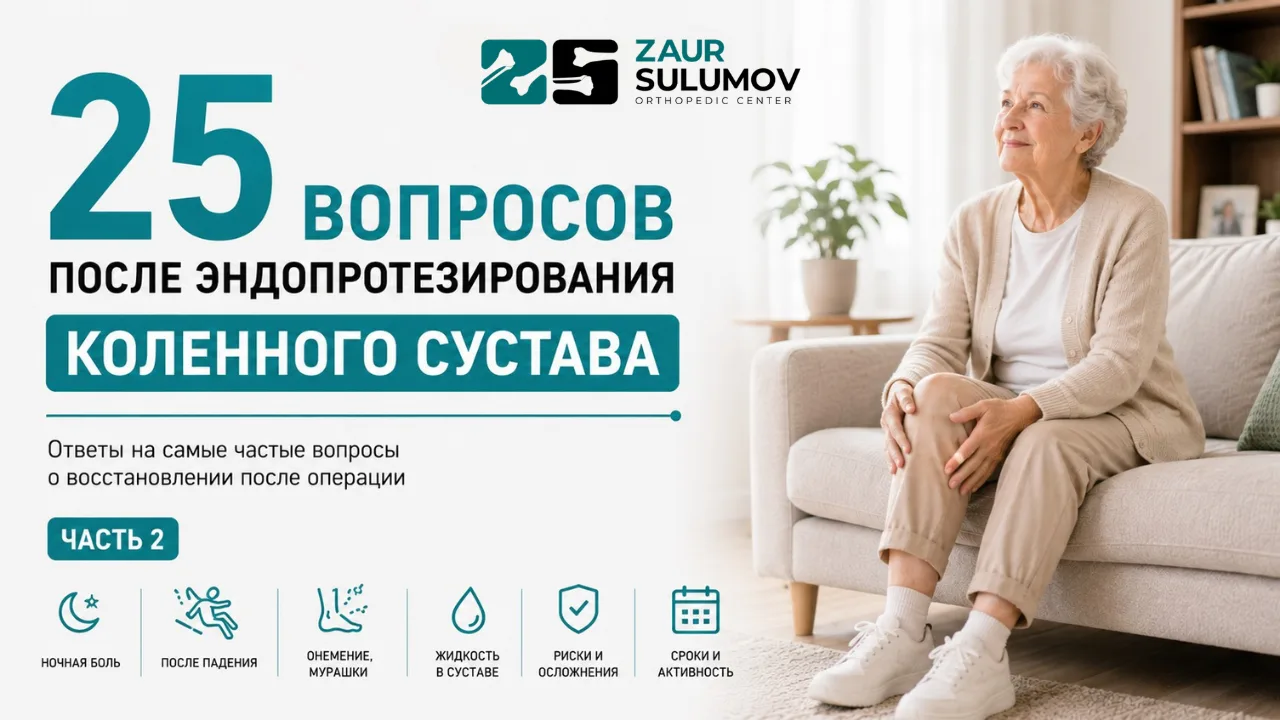 Жизнь с эндопротезом коленного сустава: 25 вопросов пациентов