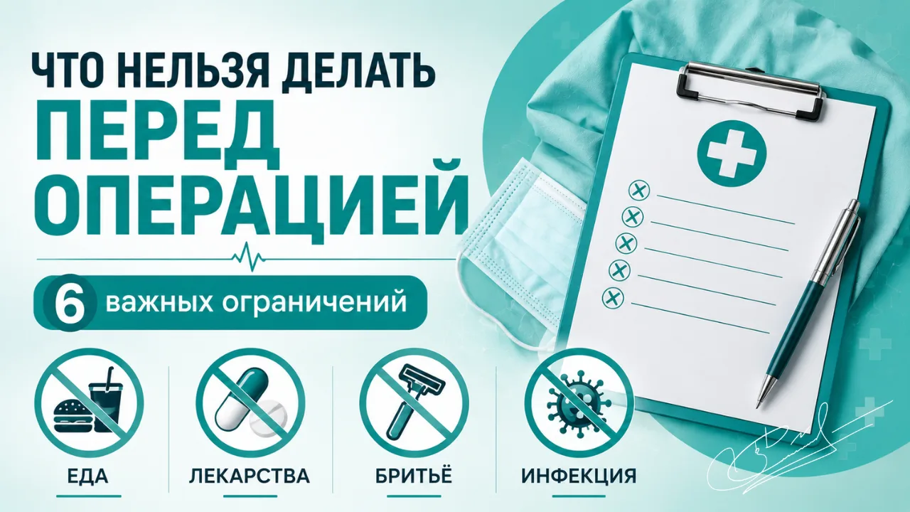 Что нельзя делать перед операцией: еда, лекарства, бритьё и другие ограничения